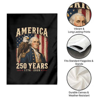 America 250 Years George Washington Garden Flag Retro Eagle 250th Anniversary USA Flag 1776 2026