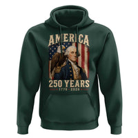 America 250 Years George Washington Hoodie Retro Eagle 250th Anniversary USA Flag 1776 2026