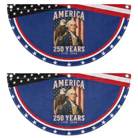 America 250 Years George Washington Patriotic Fan Flag Retro Eagle 250th Anniversary USA Flag 1776 2026