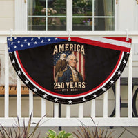 America 250 Years George Washington Patriotic Fan Flag Retro Eagle 250th Anniversary USA Flag 1776 2026