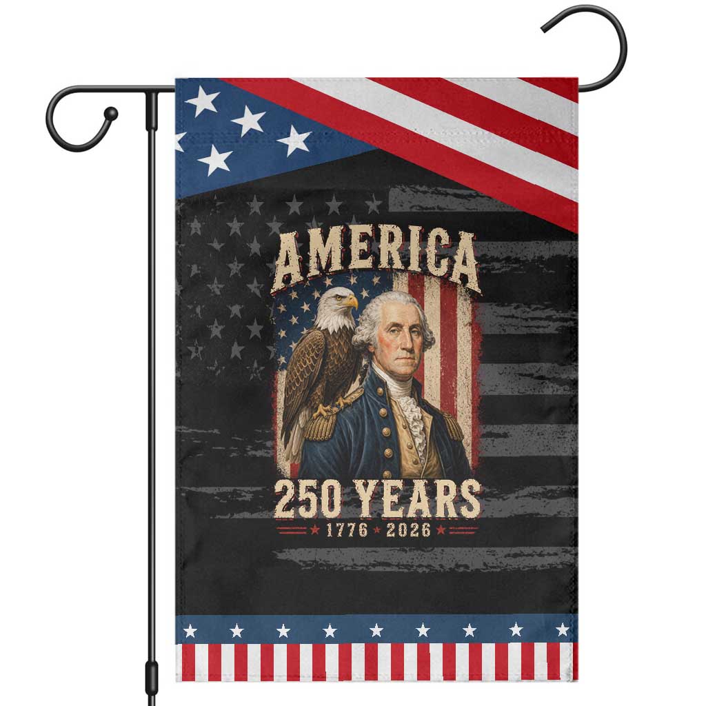 America 250 Years George Washington Patriotic Garden Flag Retro Eagle 250th Anniversary USA Flag 1776 2026