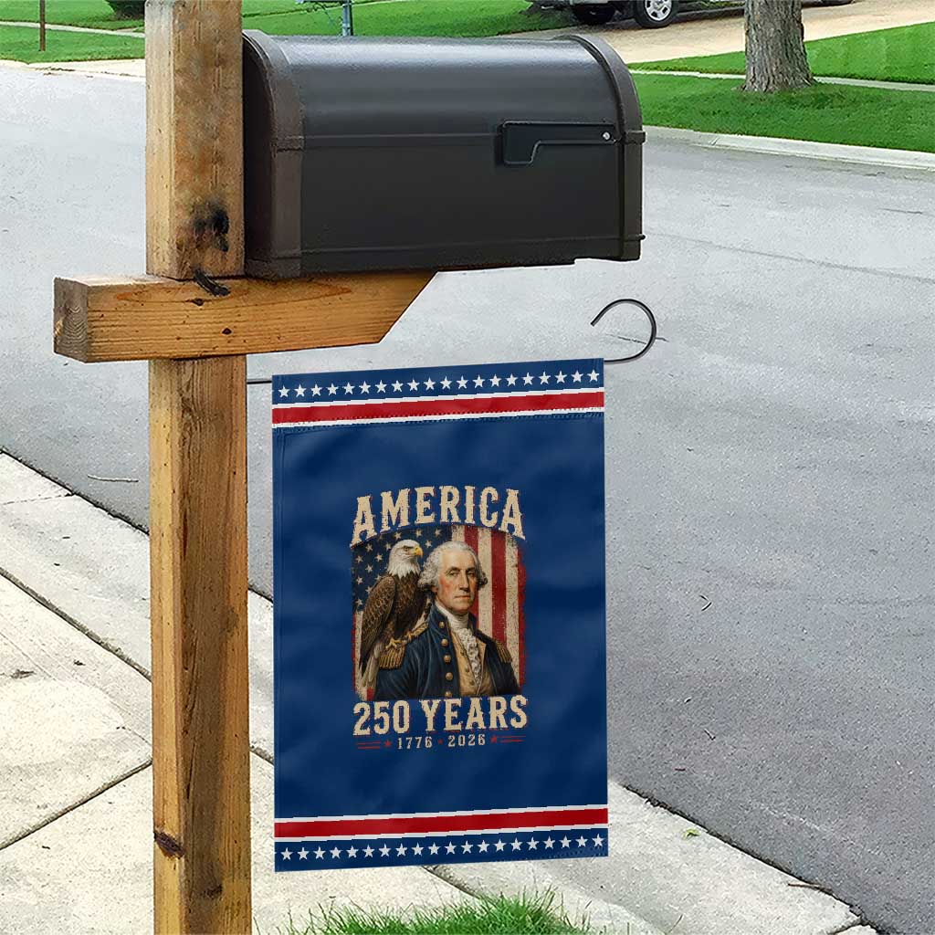 America 250 Years George Washington Patriotic Garden Flag Retro Eagle 250th Anniversary USA Flag 1776 2026