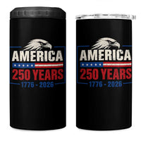 250 Anniversary USA 4 in 1 Can Cooler Tumbler Retro Eagle 250 Years Of Freedom 1776 2026