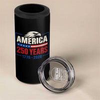 250 Anniversary USA 4 in 1 Can Cooler Tumbler Retro Eagle 250 Years Of Freedom 1776 2026