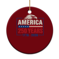 250 Anniversary USA Ceramic Ornament Retro Eagle 250 Years Of Freedom 1776 2026