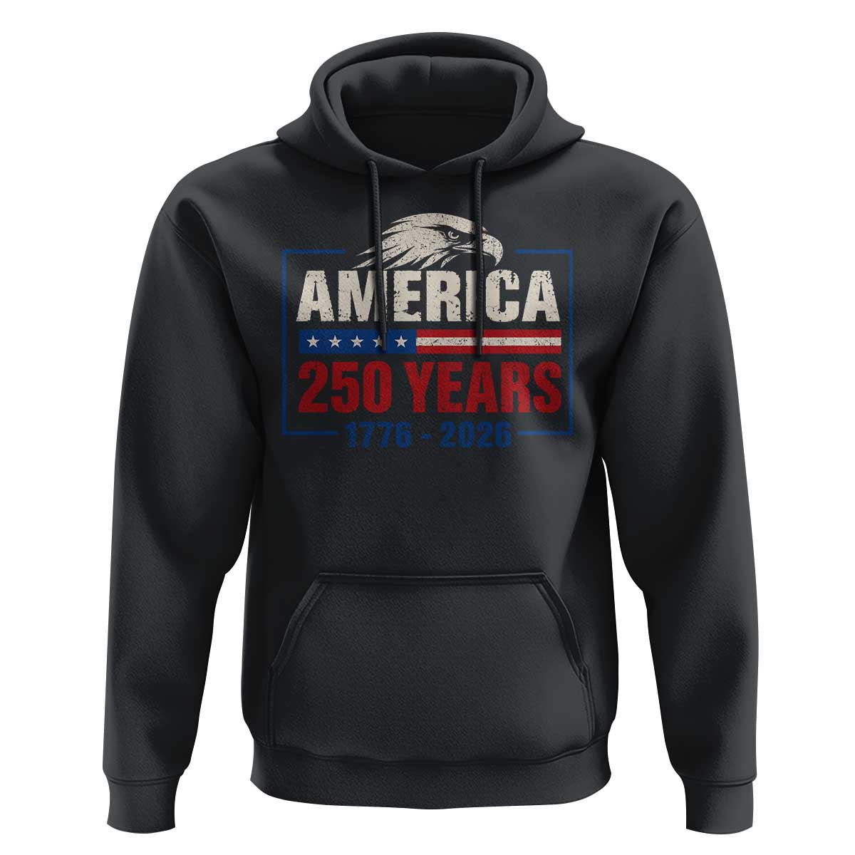 250 Anniversary USA Hoodie Retro Eagle 250 Years Of Freedom 1776 2026