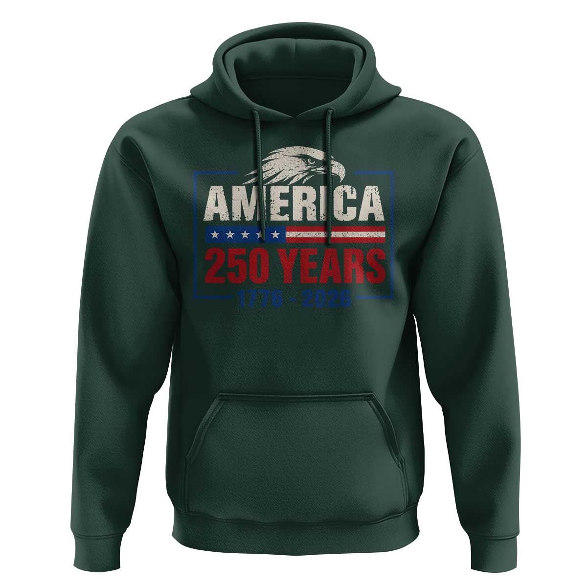250 Anniversary USA Hoodie Retro Eagle 250 Years Of Freedom 1776 2026