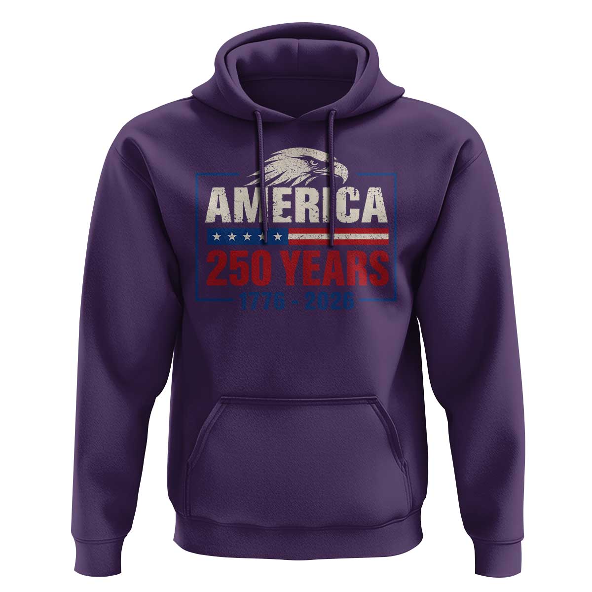 250 Anniversary USA Hoodie Retro Eagle 250 Years Of Freedom 1776 2026