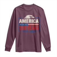 250 Anniversary USA Long Sleeve Shirt Retro Eagle 250 Years Of Freedom 1776 2026