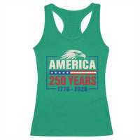 250 Anniversary USA Racerback Tank Top Retro Eagle 250 Years Of Freedom 1776 2026