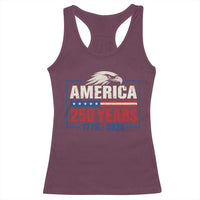 250 Anniversary USA Racerback Tank Top Retro Eagle 250 Years Of Freedom 1776 2026
