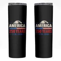 250 Anniversary USA Skinny Tumbler Retro Eagle 250 Years Of Freedom 1776 2026