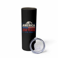 250 Anniversary USA Skinny Tumbler Retro Eagle 250 Years Of Freedom 1776 2026