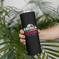 250 Anniversary USA Skinny Tumbler Retro Eagle 250 Years Of Freedom 1776 2026