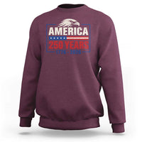 250 Anniversary USA Sweatshirt Retro Eagle 250 Years Of Freedom 1776 2026