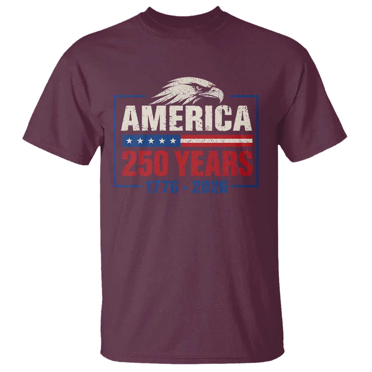 250 Anniversary USA T Shirt Retro Eagle 250 Years Of Freedom 1776 2026