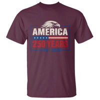 250 Anniversary USA T Shirt Retro Eagle 250 Years Of Freedom 1776 2026