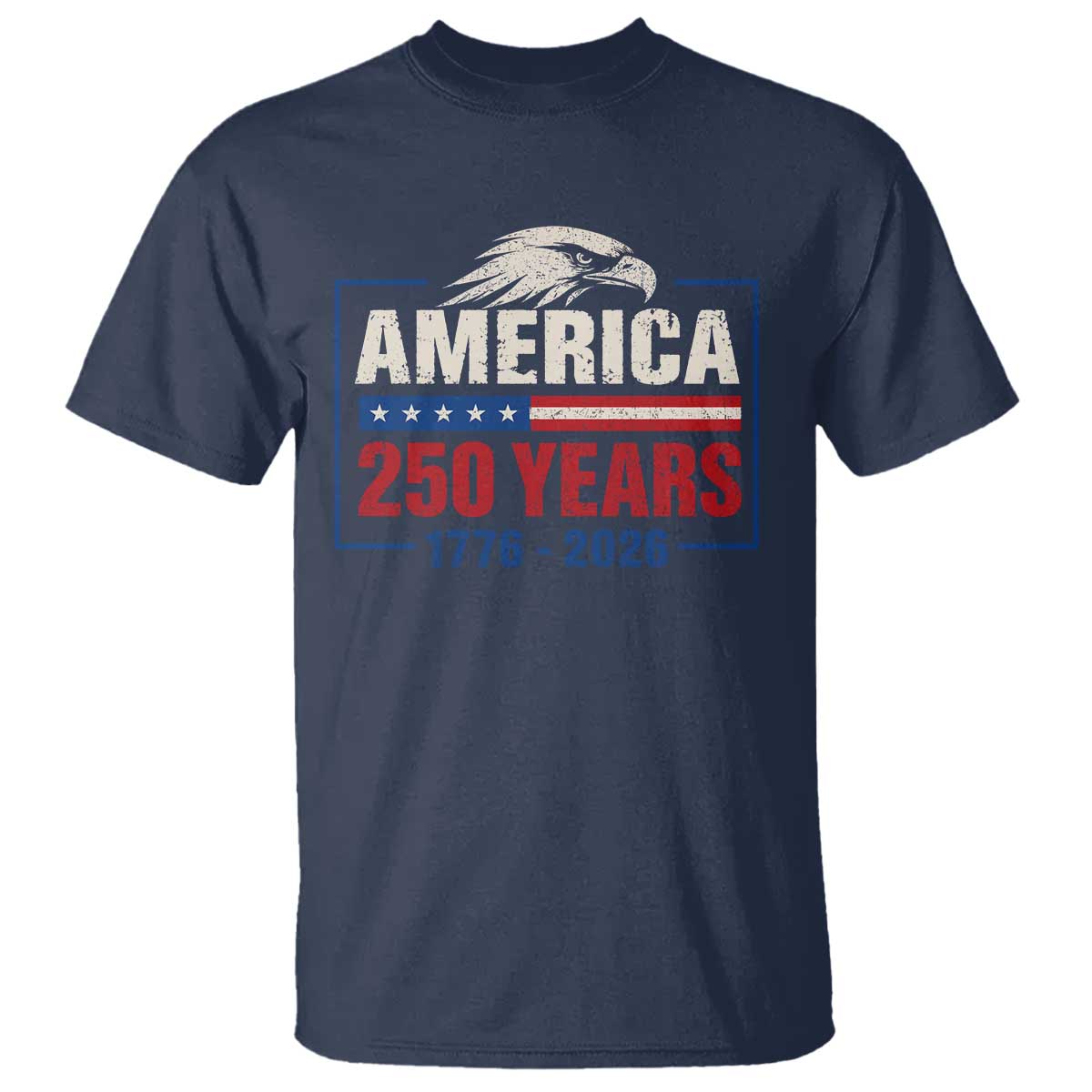 250 Anniversary USA T Shirt Retro Eagle 250 Years Of Freedom 1776 2026