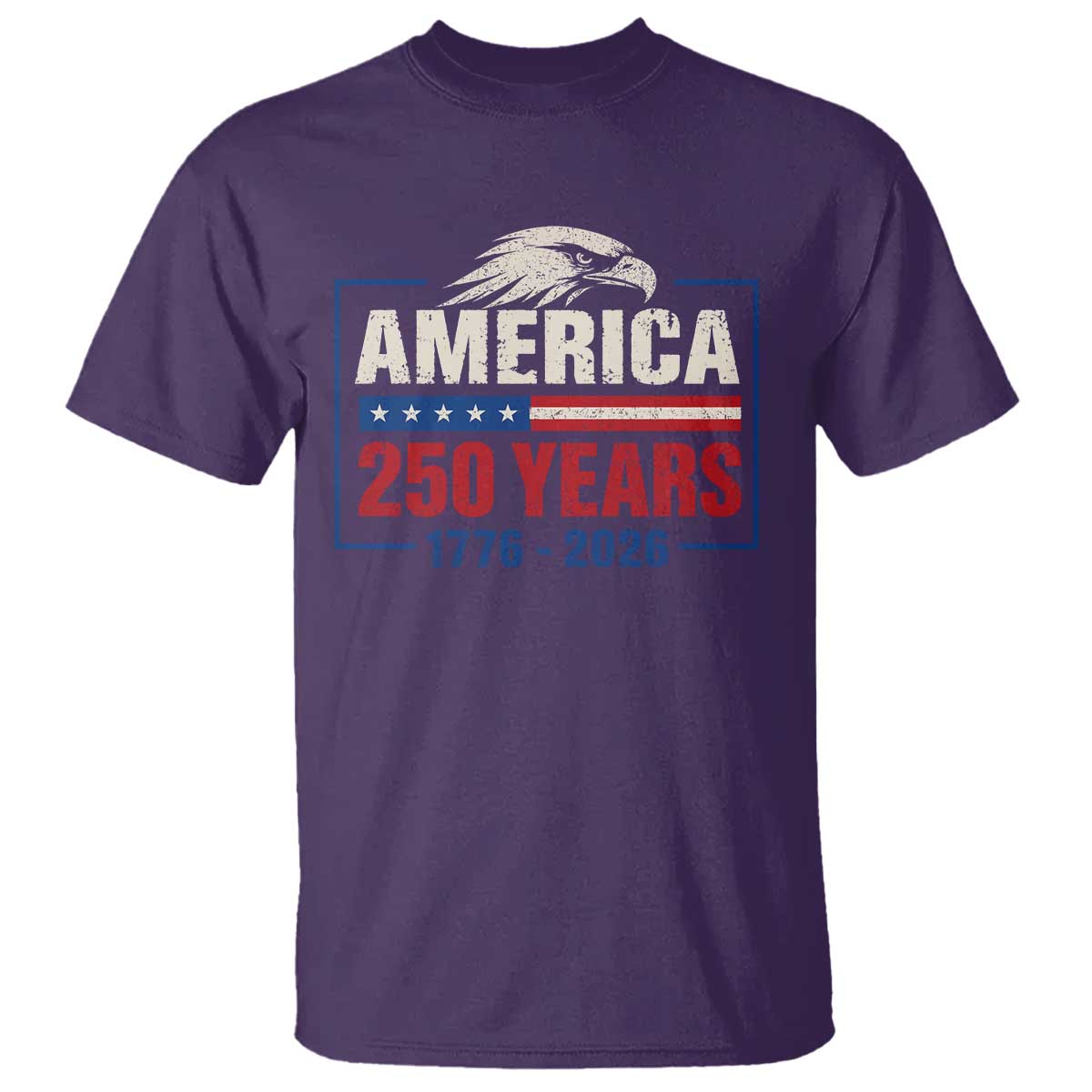 250 Anniversary USA T Shirt Retro Eagle 250 Years Of Freedom 1776 2026