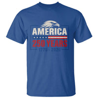 250 Anniversary USA T Shirt Retro Eagle 250 Years Of Freedom 1776 2026