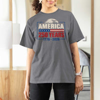 250 Anniversary USA T Shirt For Women Retro Eagle 250 Years Of Freedom 1776 2026