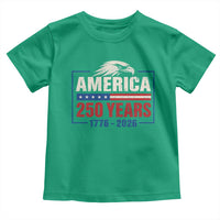 250 Anniversary USA Toddler T Shirt Retro Eagle 250 Years Of Freedom 1776 2026