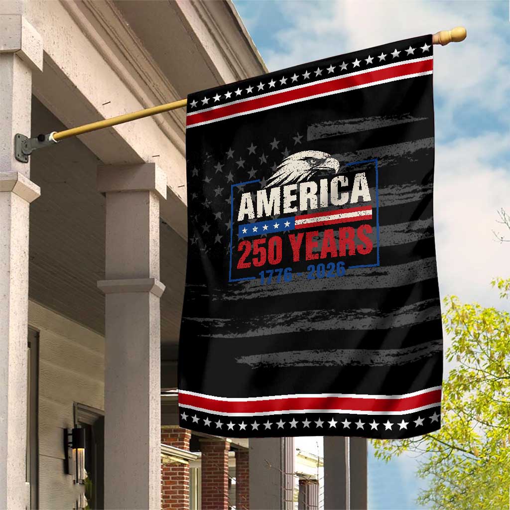250 Anniversary USA Patriotic Garden Flag Retro Eagle 250 Years Of Freedom 1776 2026