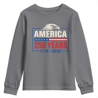 250 Anniversary USA Youth Sweatshirt Retro Eagle 250 Years Of Freedom 1776 2026