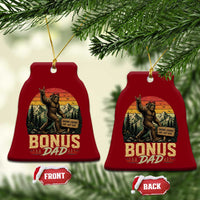 Bigfoot Bonus Dad Ceramic Ornament Retro Stepdad Fathers Day Gifts