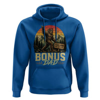 Bigfoot Bonus Dad Hoodie Retro Stepdad Fathers Day Gifts