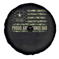 Proud Army Bonus Dad Spare Tire Cover Vintage Stepdad Birthday Step Dad Camo US Flag