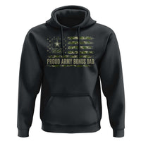 Proud Army Bonus Dad Hoodie Vintage Stepdad Birthday Step Dad Camo US Flag