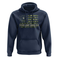 Proud Army Bonus Dad Hoodie Vintage Stepdad Birthday Step Dad Camo US Flag