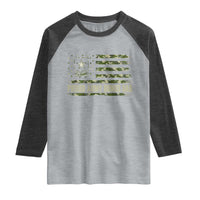 Proud Army Bonus Dad Raglan Shirt Vintage Stepdad Birthday Step Dad Camo US Flag