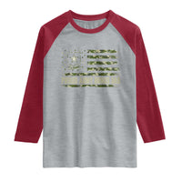 Proud Army Bonus Dad Raglan Shirt Vintage Stepdad Birthday Step Dad Camo US Flag