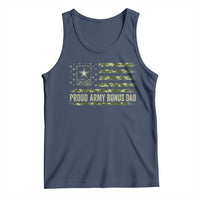Proud Army Bonus Dad Tank Top Vintage Stepdad Birthday Step Dad Camo US Flag
