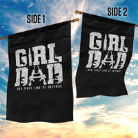 Girl Dad Garden Flag Vintage Her First Line Of Defense Gun Lovers Fathers Day