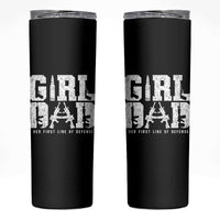 Girl Dad Skinny Tumbler Vintage Her First Line Of Defense Gun Lovers Fathers Day