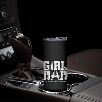 Girl Dad Skinny Tumbler Vintage Her First Line Of Defense Gun Lovers Fathers Day