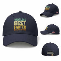 Retro World's Best Farter I Mean Father Baseball Cap Gag Gift Birthday Husband Dad Fathers Day