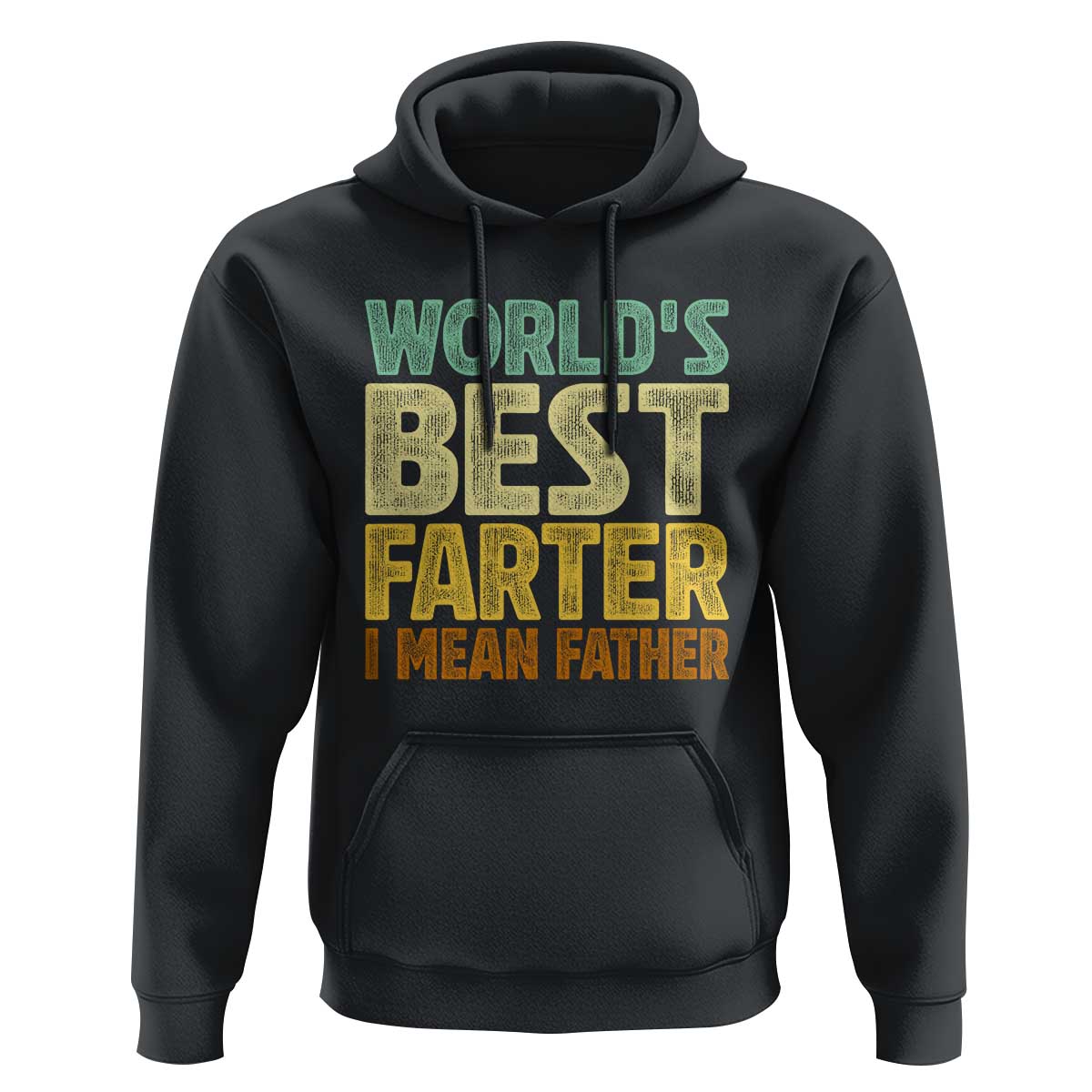 Retro World's Best Farter I Mean Father Hoodie Gag Gift Birthday Husband Dad Fathers Day