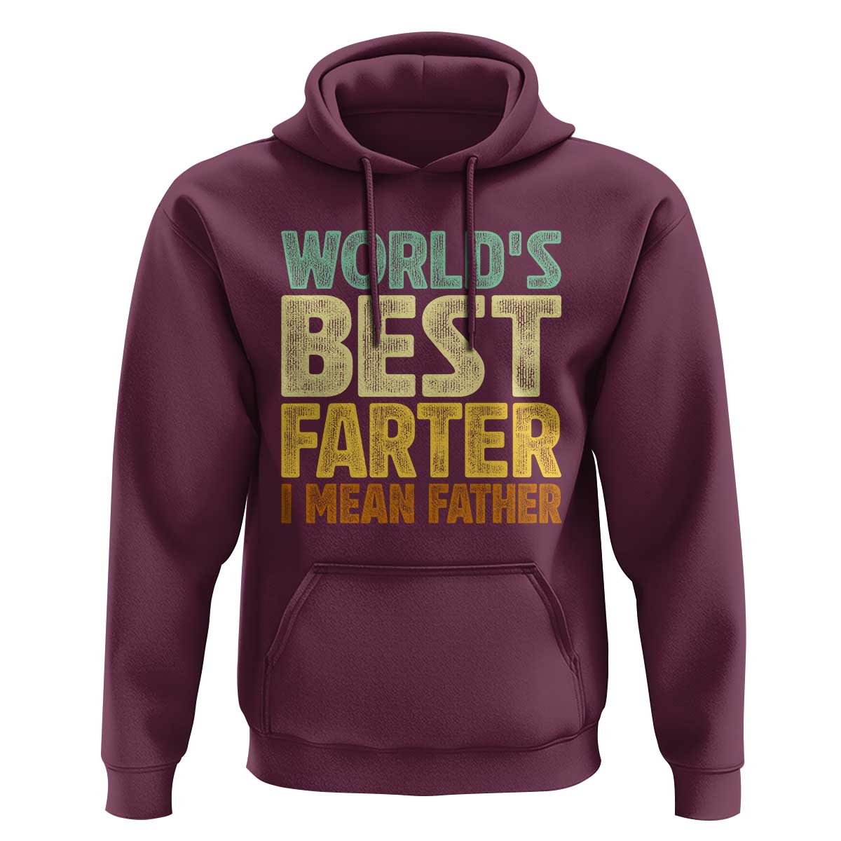 Retro World's Best Farter I Mean Father Hoodie Gag Gift Birthday Husband Dad Fathers Day