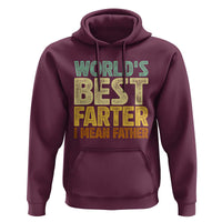 Retro World's Best Farter I Mean Father Hoodie Gag Gift Birthday Husband Dad Fathers Day