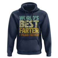Retro World's Best Farter I Mean Father Hoodie Gag Gift Birthday Husband Dad Fathers Day