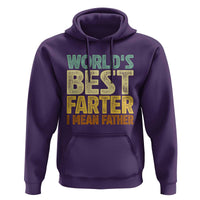 Retro World's Best Farter I Mean Father Hoodie Gag Gift Birthday Husband Dad Fathers Day