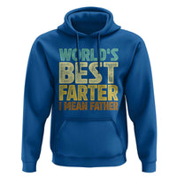 Retro World's Best Farter I Mean Father Hoodie Gag Gift Birthday Husband Dad Fathers Day