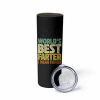 Retro World's Best Farter I Mean Father Skinny Tumbler Gag Gift Birthday Husband Dad Fathers Day