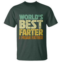 Retro World's Best Farter I Mean Father T Shirt Gag Gift Birthday Husband Dad Fathers Day