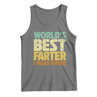 Retro World's Best Farter I Mean Father Tank Top Gag Gift Birthday Husband Dad Fathers Day