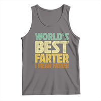 Retro World's Best Farter I Mean Father Tank Top Gag Gift Birthday Husband Dad Fathers Day